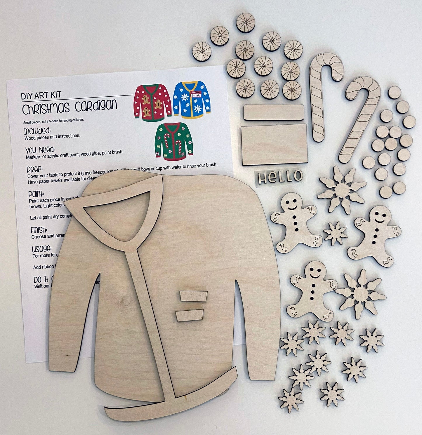 Cardigan paint kit.